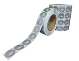 STICKER TAG, 33mm Round (1.30" Dia), Transparent base, 8.2MHz Deactivable, 5,000 Tags [並行輸入品]