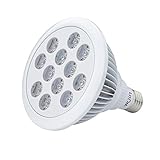 Litom 36W植物育成LED スポットライトE27口金 630nm:660nm:460nm 水耕栽培 園芸 室内栽培用