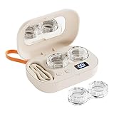 コンタクト洗浄機 コンタクトせんじょう機 超音波 除菌 蛋白除去 USB充電式 コンパクト 高周波振動 超音波クリーナー 押すだけ簡単 ソフト ハード カラコン対応