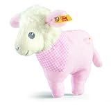Steiff Sweet Dreams Lamb Rattle, Pink, 4.7" by Steiff [並行輸入品]