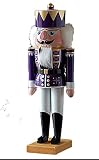 くるみ割り人形　Lサイズ　王様　紫　ドイツの木のおもちゃNutcracker