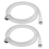 uxcell　シャワーホース　シャワーパイプ　バスルーム用　フレキシブルホース　19mmメスネジ　148cm長　2個入り