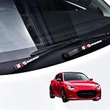 MS ワイパー ステッカー 4枚セット 左右2枚ずつ ロードスター CX-5 デミオ CX-60 MAZDA3ファストバック CX-8 CX-30 CX-3 MAZDA2 アテンザワゴンなどに適用 車用 ステッカー デカール おしゃれ 飾り キズ隠し 防水 (MS)