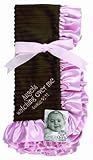 Sue Berk Designs Angels Watching Over Me Baby Blanket, Pink/Brown by Sue Berk Designs [並行輸入品]