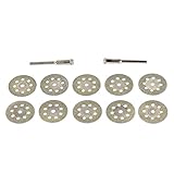 BESTOMZ ミニルーター ダイヤモンドカッティングディスク 丸穴付き 10枚セット