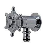 オンリーワン ガーデン水栓 ホース接続水栓 ラダーハンドル HV3-G102-RM メッキ