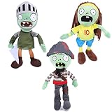 JHESAO プラント&ゾンビ ぬいぐるみ ゾンビセット おもちゃ キャプテンゾンビ、1 2 ぬいぐるみソフトナイトゾンビ人形、PVZ ぬいぐるみ フィギュア 人形