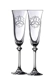High Quality Trinity Knot Shamrock Liberty Flute (1 Pair), Clear