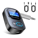 Sungale トランスミッター bluetooth テレビ トランスミッター & レシーバー ぶるーつーす送信機『TFカード 3つのモード』Bluetooth5.3 送信機＆受信機&ハンズフリー通話 車載スピーカーなど使用/TV/ホームステレオ 3.5mmイヤホンジャック搭載 小型 日本語取扱説明書付き