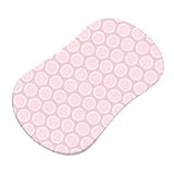 SheetWorld Fitted Bassinet Sheet (Fits Halo Bassinet Swivel Sleeper) - Pastel Pink Bubbles Woven - M