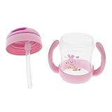Fenteer 全３色　ベビーマグ　ボトル　ベビー食器　容易な - スタイル1 - ピンク