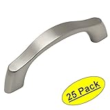 Cosmas 9444 – 3snサテンニッケルContemporaryキャビネットハードウェアハンドルプル – 3 "穴中心 – 25パック