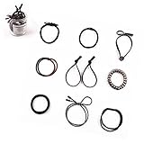 BIANHUAN ヘアゴム 大人 リボン 10点 セット 髪 ゴム へあアクセサリー ヘアアクセサリー 女の子 髪飾り パーツ 髪留め かわいい かみかざり おしゃれ (B)