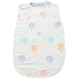 ガーゼ スリーパー ６重 オーガニック コットン 寝袋 掛ふとん ベビー 新生児 から使える ふんわり やわらか 肌ざわり 出産祝い 誕生日 プレゼント ギフト【各種安心保証】 (バルーン 40cm×