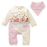 西松屋 EFD スタイ付きドット切替長袖プレオール（アニマル＆スイーツ）【60-70cm】 新生児