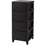 サンカ(SANKA) ルームス(ROOM'S) 4段 幅34 奥行42 ルームス スリム ブラック RSD-S344YABK