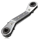 TOOGOO ラチェットレンチセット　8-21 mmダブルリングレンチメトリックハンドツール　6x8mm