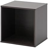 『 キューブボックス-オープンタイプ(背板付) 』【IT】【tm】ブラウン(#9870272) 幅34.5×高さ34.5×奥行29.5cm
