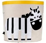 【MM-34】 アニマル 動物 おもちゃ ラウンド 収納 ボックス 赤ちゃんの おむつ ガーゼ タオル なども可愛く 収納 (シマウマさん)