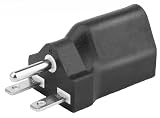 3P電源変換プラグ 100/200V コンセント変換アダプター 日本仕様200V 電源アダプター NEMA 6-15P～5-15R 15A 250V (1個)
