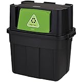 ラバーメイド(Rubbermaid) スタッキング リサイクルボックス M (68L) 1803653