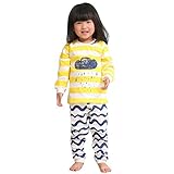 hibote 子供服 長袖パジャマ ルームウェア アニマル柄 寝間着 上下セット 110cm 3歳-4歳 幼児服 プレゼント キッズ服