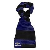 NFL Baltimore Ravensカラーブロックインフィニティスカーフ、ブラック