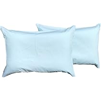 Amazon｜枕カバー 35 50 2枚セット ファスナー 日本製 綿無地 ブルー