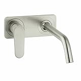 Hansgrohe 34115821 Axor Citterio M Wall-Mounted Single Handle with Baseplate, Brushed Nickel [並行輸入品]