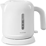 アイリスオーヤマ 電気ケトル 800ml お手入れカンタン フィルター掃除/蓋取り外し可能 ニオイ移りしない 空焚き防止機能付き IKEB800W ホワイト 節電対策