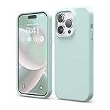 Elago Cover Silicone Liquido Custodia Compatibile con iPhone 14 Pro Case (6.1"), Silicone Premium, Protezione Totale - Cover Antiurto a 4 Strati, Custodia Morbida Microfibra Antigraffio (Menta)