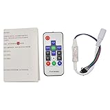 Yaqing Lighting WS2813 14 Key RF Wireless DC5V led2013-X RGB Controller 300 Kinds of Changes Max 204