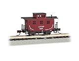 Bachmann old-time caboose-santa FE Nスケール、酸化Prototypicalレッド
