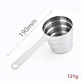ステンレス鋼製ハンドルの台所の計量カップベーキング用品カップキッチン4レベル測定SPOOを測定するハンドルスプーンベーキングベーキング用品を測定する4つのコーヒースプーンスプーンベーキングを平準化