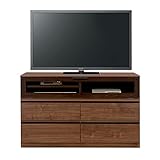 北欧風 幅120cm テレビボード ブラウン 完成品