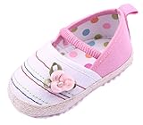 (ビグッド)Bigood 可愛い 赤ちゃん ベビー靴 女の子 キャンバス 子供靴 プリンセス フォーマル フラット ルームシューズ 出産祝い 結婚式 11cm ピンク
