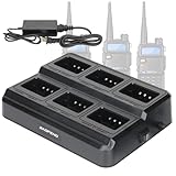 BAOFENG UV-5R 6ウェイチャージャー マルチユニット充電器ステーション Baofeng UV-5R BF-F8HP UV-5R+ UV-5RE UV-5RTP UV-5X3 RT-5R RT-5RV MK4 双方向ラジオとバッテリーアクセサリー