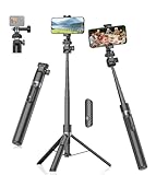 johenwo 172cm スマホ 三脚 自撮り棒 収納一体型 1 4ネジ付き セルカ棒 長い 8段階伸縮 じどり棒 軽量 ロング 卓上三脚