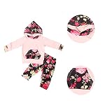 パーカ+ロングパンツ2点セット　Supplylink　牡丹柄　ロングスリーブ　長袖　綿　女の子　ガールズ　秋　冬　可愛い　ファッション　カジュアル　七五三【対象月齢:0-6M頃】