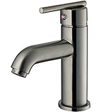 VIGO VG01038BN Setai Single Handle Bathroom Faucet, Brushed Nickel [並行輸入品]
