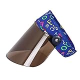 トップユニセックスサンビーチサンシェードレンズハットなしブルー屋外夏の日帽子