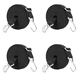 JEELAD 荷台用 ゴム紐 ゴムバンド ベルト 荷締めベルト 1m 2m 3m 4m 金属フック付き 丈夫 伸縮可能 ロープ 幅30mm 長さ調節 自転車 バイク キャリーカート 転落防止 引っ越し バイク