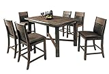 ドリフトウッド 6人掛け用 ダイニング7点セット ダークブラウン