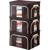 前も横も開く！ らくらく収納 ボックス 3個組 Lサイズ