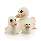 Baby Shower HEVEA Non-Toxic, Natural Rubber Duck Kawan Family, Designed with no holes, Plastic-Free 