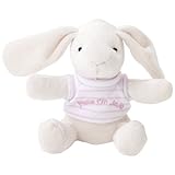 JoJo Maman B?b? B7108PWSONE Soft Rabbit Toy White/Pink Stripes by JoJo Maman Bebe