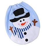 Perfk バスルーム　スノーマン/エルクデザイン　便座カバー　クリスマス　装飾　全2デザイン - スノーマン