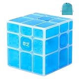QY Ice Amber【ポーチ付き/正規品】キューブ アイスアンバー ステッカーレス パステルカラー 立体パズル (Mirror)