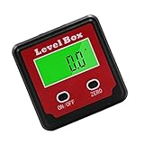 Flameer 4ｘ90度　デジタル傾斜計　レベル 水準器　分度器　マグネット