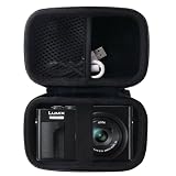 WAIYUJP収納ケース互換の パナソニック (Panasonic) LUMIX DC-TZ99，DC-TZ95,DC-TZ90，DMC-TZ85 デジタルカメラ 保護 キャリング 収納ケース (黒)